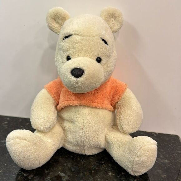 Disney- Winnie the Pooh with a Orange Top Plushie. Size 11” - Picture 1 of 7